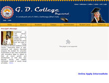 Tablet Screenshot of gdcollegebegusarai.com